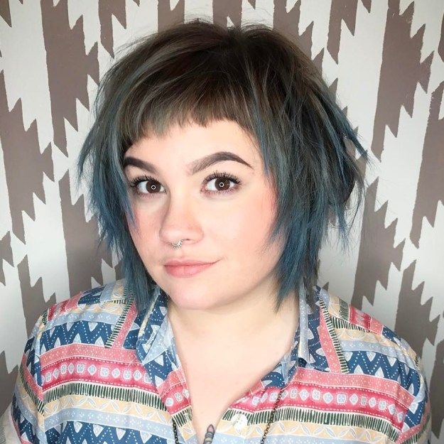 Choppy Bob With Short Fringe