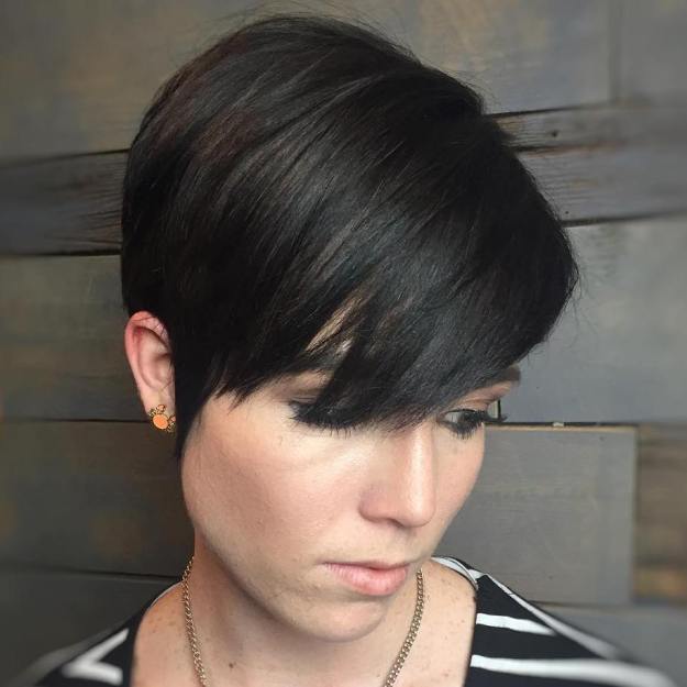 Classic Pixie Haircut With Bangs