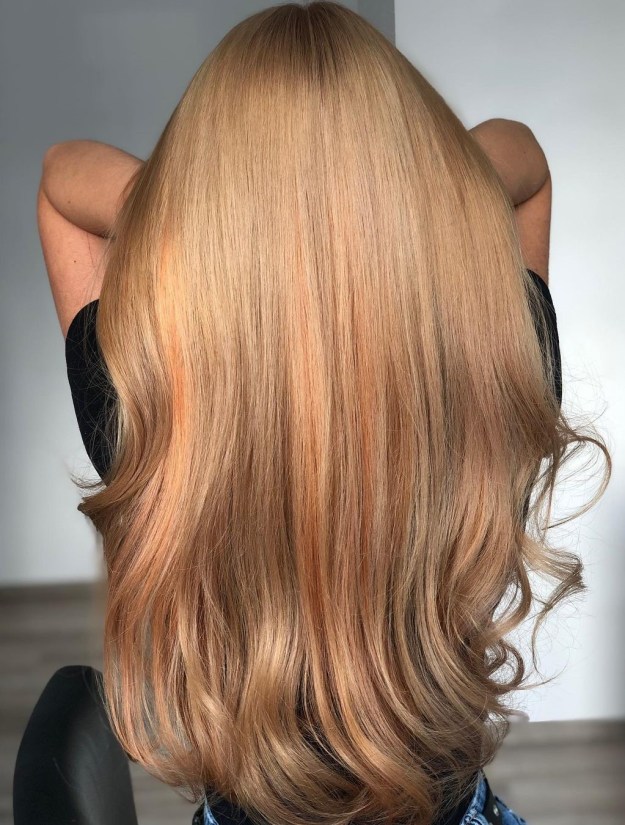 Copper Hair Color with Honey Blonde Hues