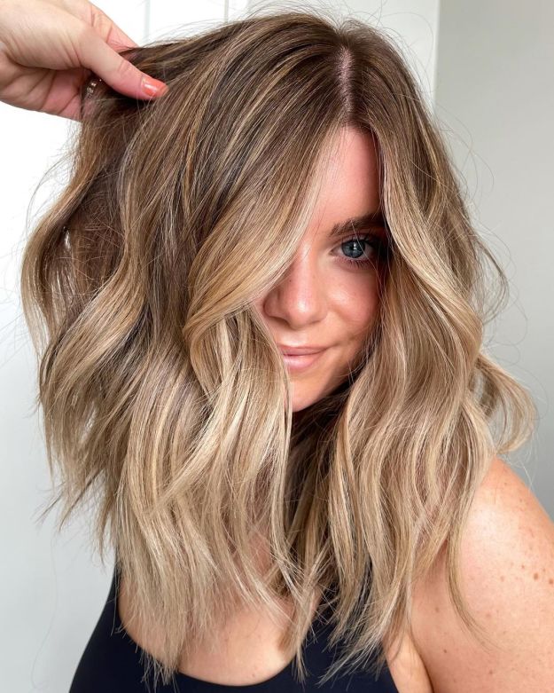 Dark Blonde Partial Balayage