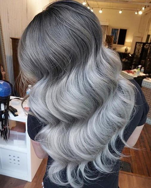 dark to gray ombre