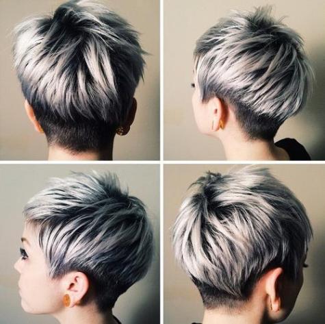 dimensional pixie hairstyle