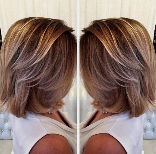 Dishwater Blonde Hair with Balayage Highlights