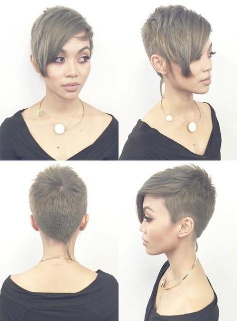 extra short pixie with bangs