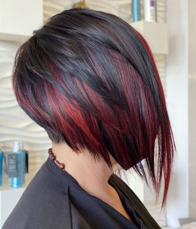 Feathered Inverted Bob with Undercut