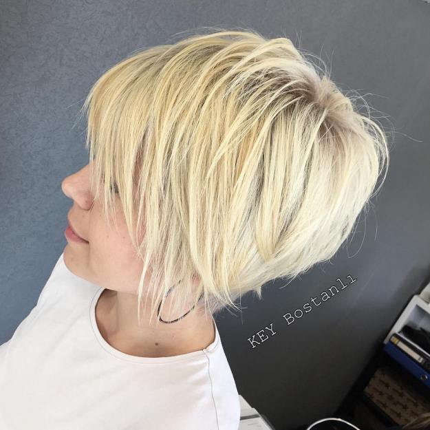 Finely Chopped Buttery Blonde Pixie