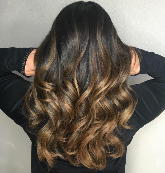 Golden Brown Balayage Hair