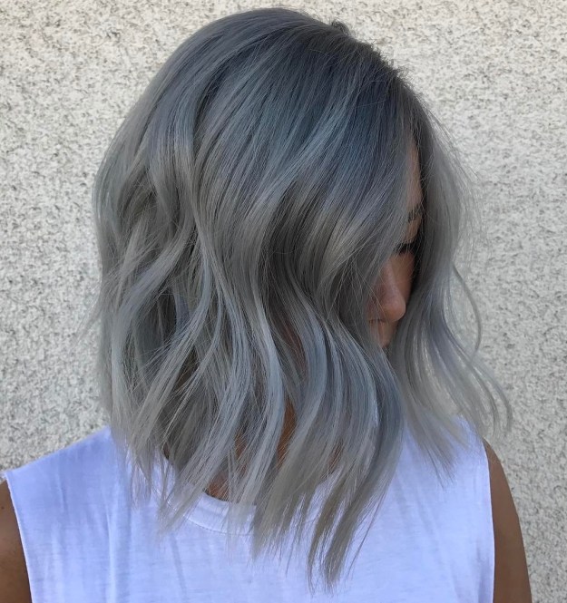 Gray Wavy Lob