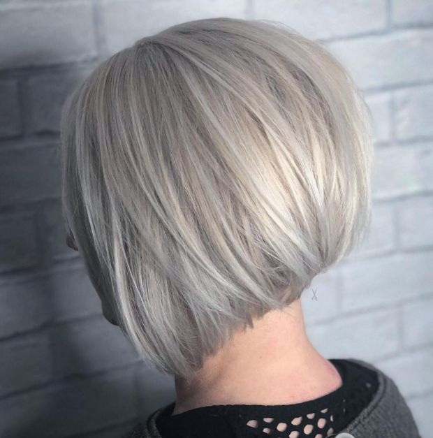 Inverted Silver Bob With Layers