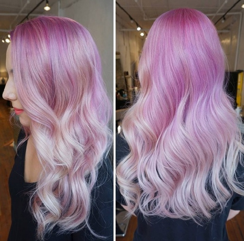 lavender ombre hair