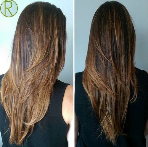 layered haircut for long straight hair