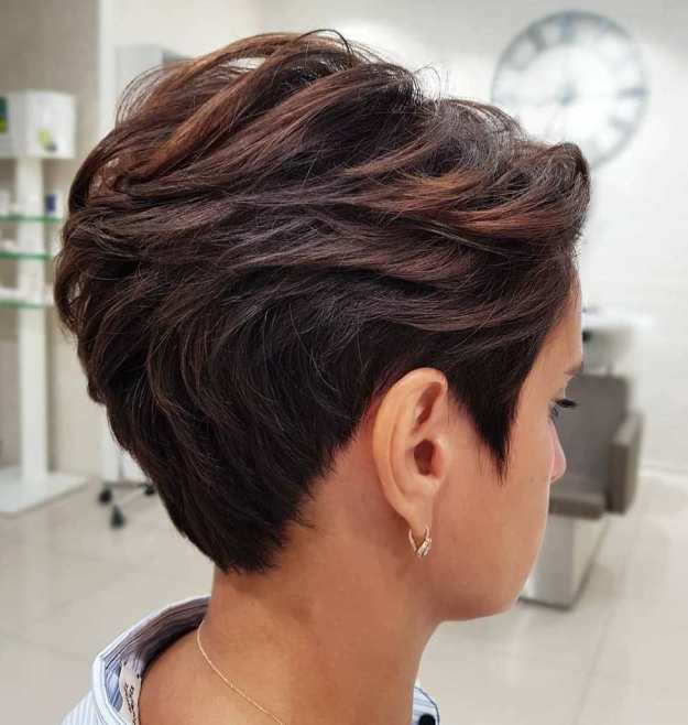 Layered Pixie Cut With Sideburns