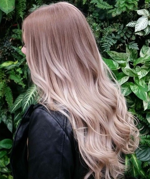 light brown into ashy blonde ombre