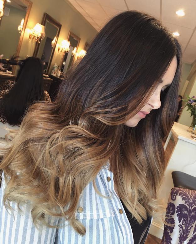 Light Brown Ombre For Brunettes