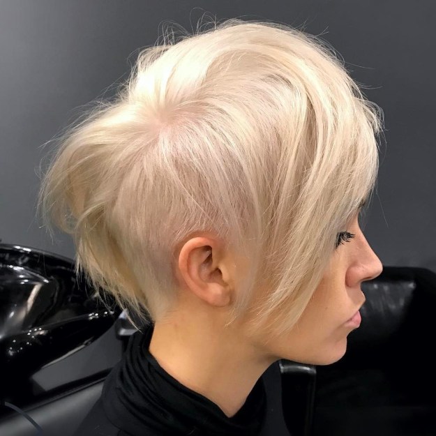 Long Asymmetrical Undercut Pixie