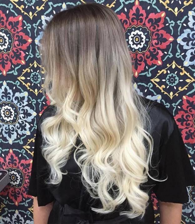 Long Blonde Ombre Hair