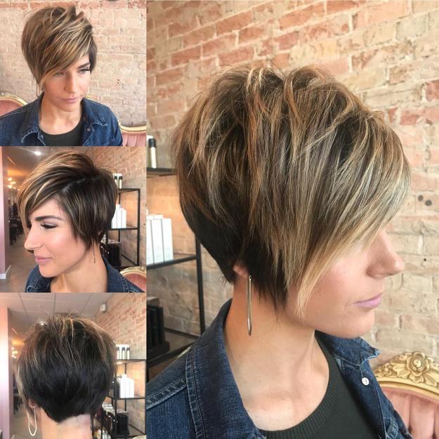 Long Pixie For Thick Hair And Round Faces