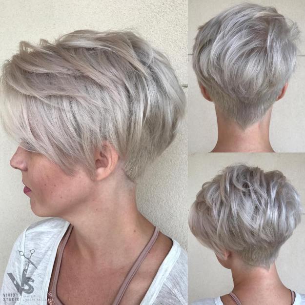 Long Pixie with Choppy Fringe