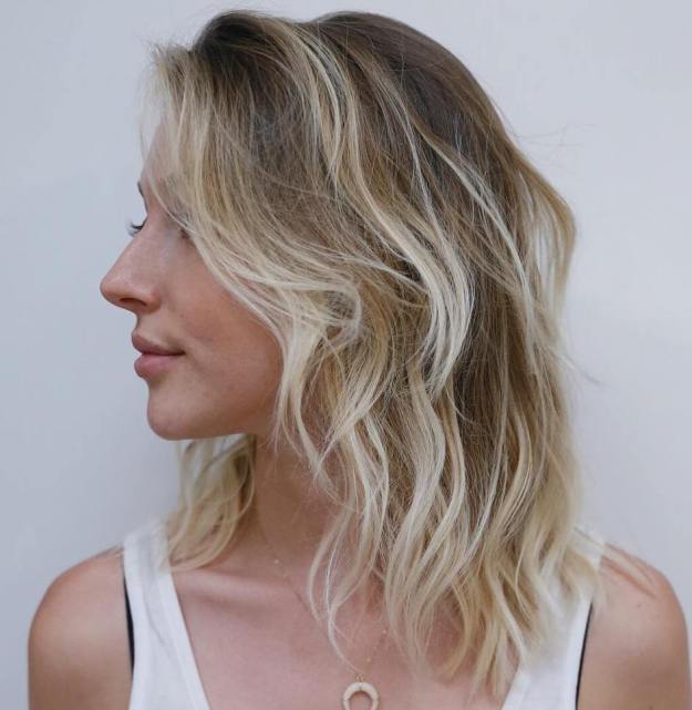 Medium Blonde Balayage Thin Hair