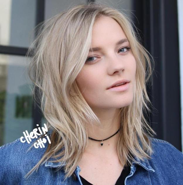 Medium Blonde Shag Hairstyle