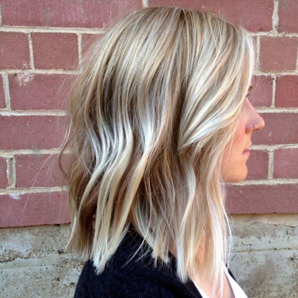 Medium Choppy Blonde Haircut For Thin Hair