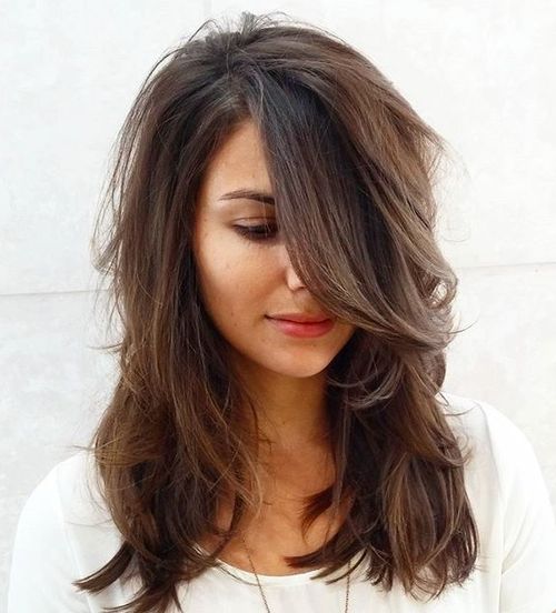 medium layered haircut for thick hair