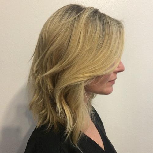 medium length layered haircut