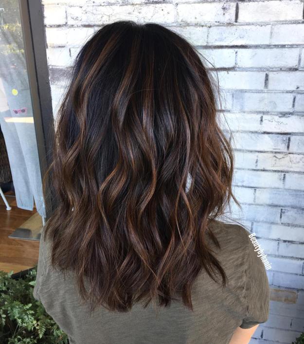 Medium-Length Wavy Haircut With Choppy Layers