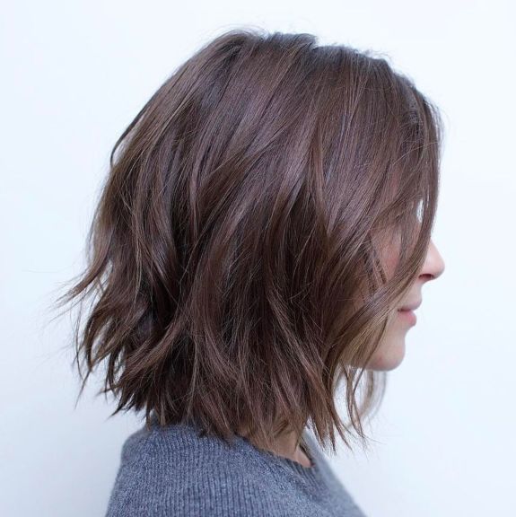 Messy Bob With Jagged Ends