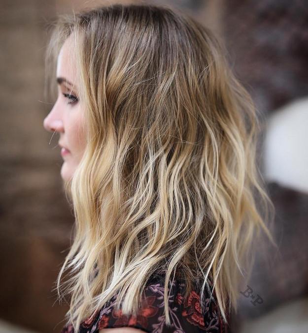 Messy Brown Blonde Balayage Hair