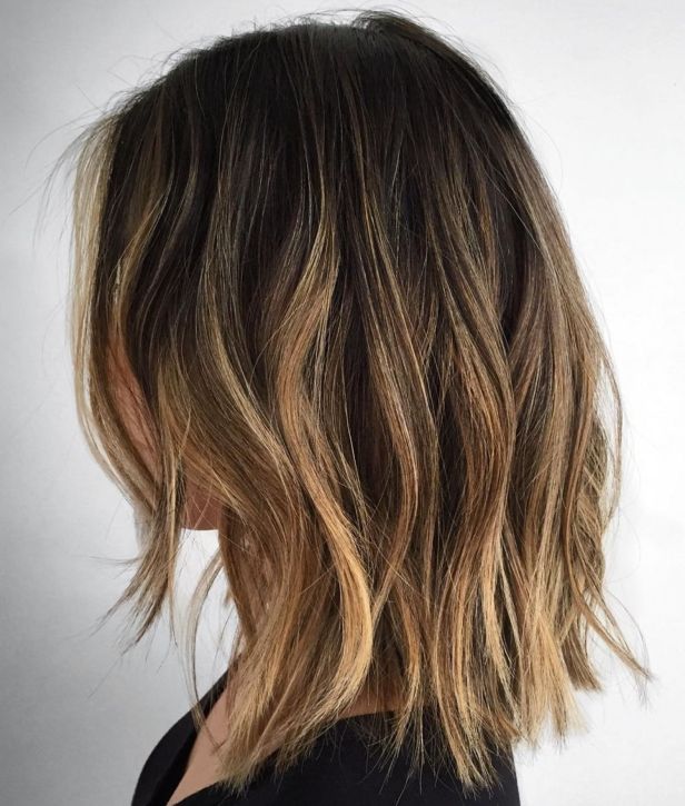 Messy Lob For Fine Hair