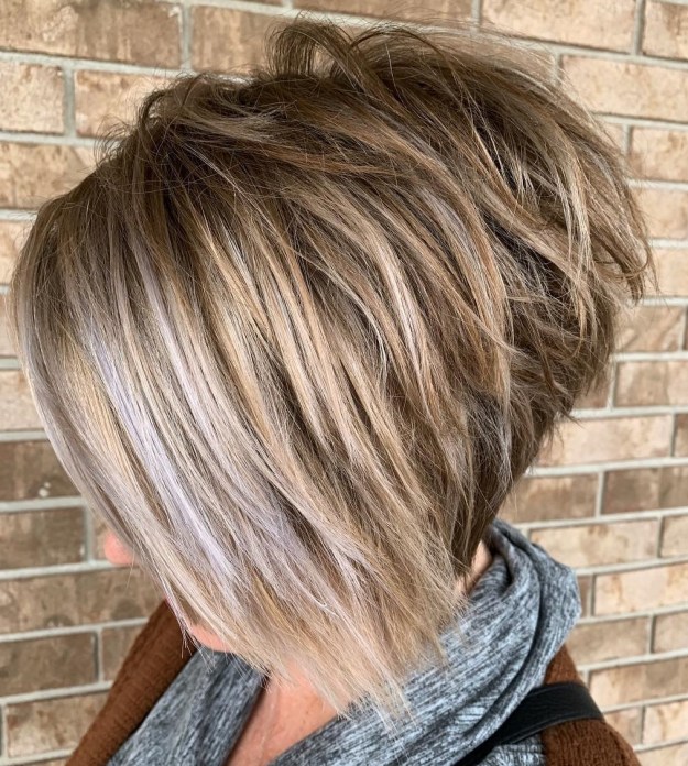 Modern Bronde Shaggy Bob