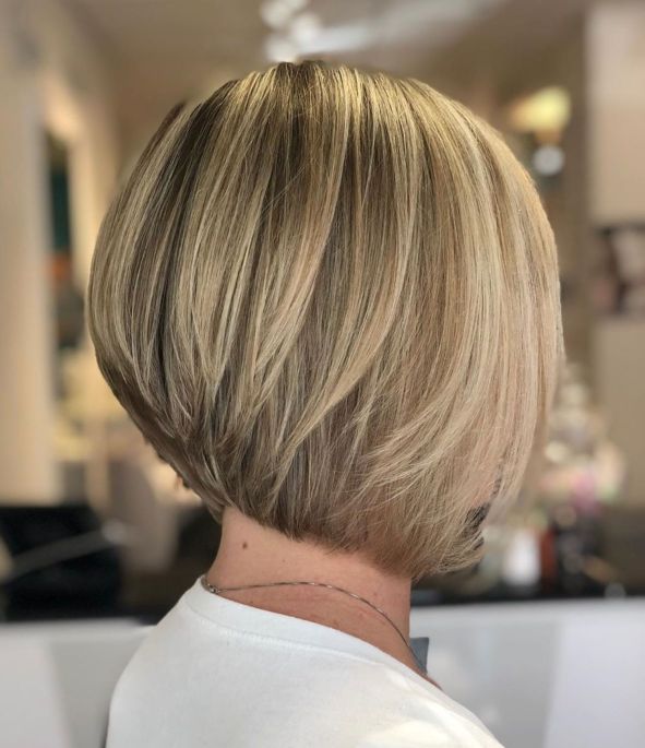 Neat Straight Inverted Bob For Straight Hair