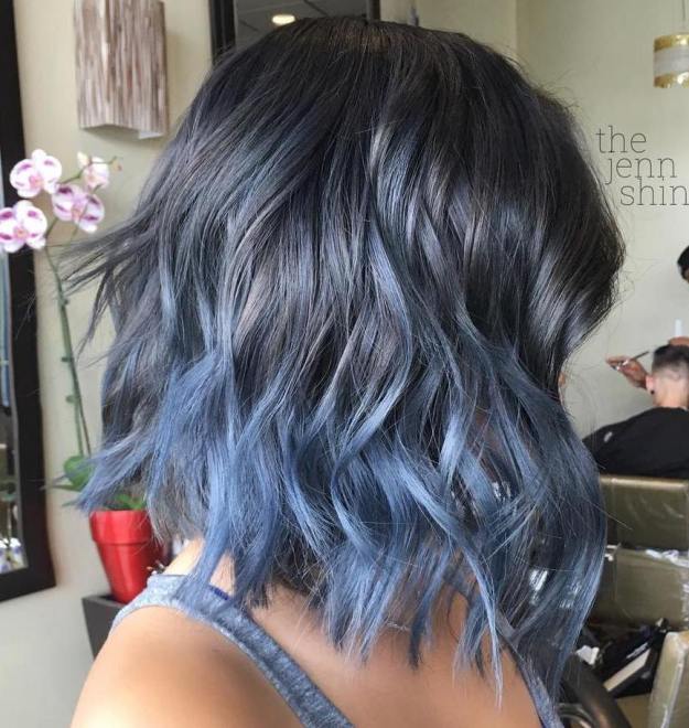 Pastel Blue Ombre Bob