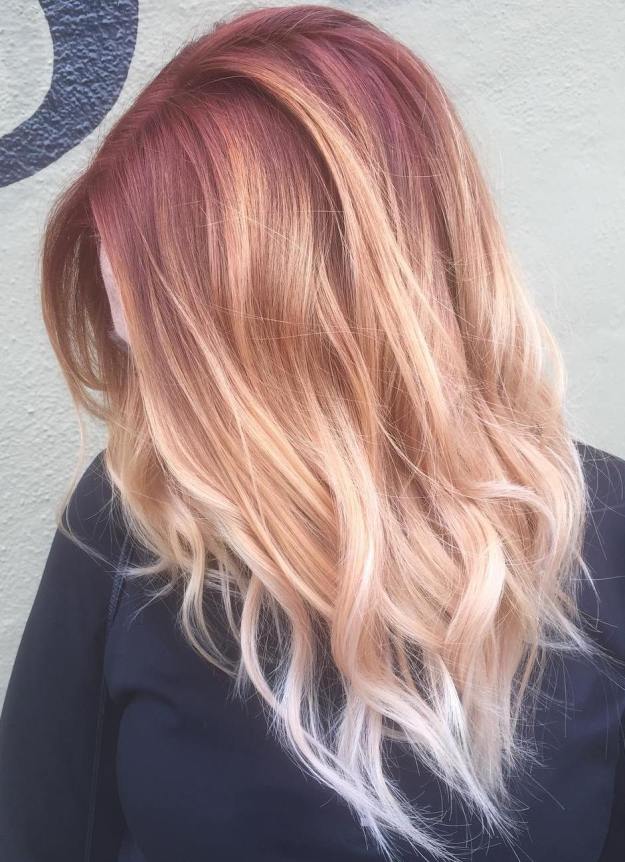 Pink To Blonde Ombre