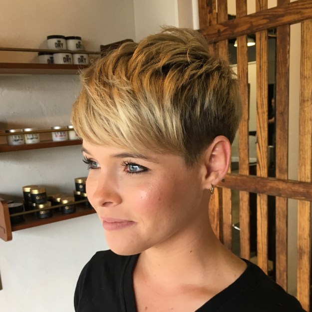Pixie With Textured Crown And Bangs