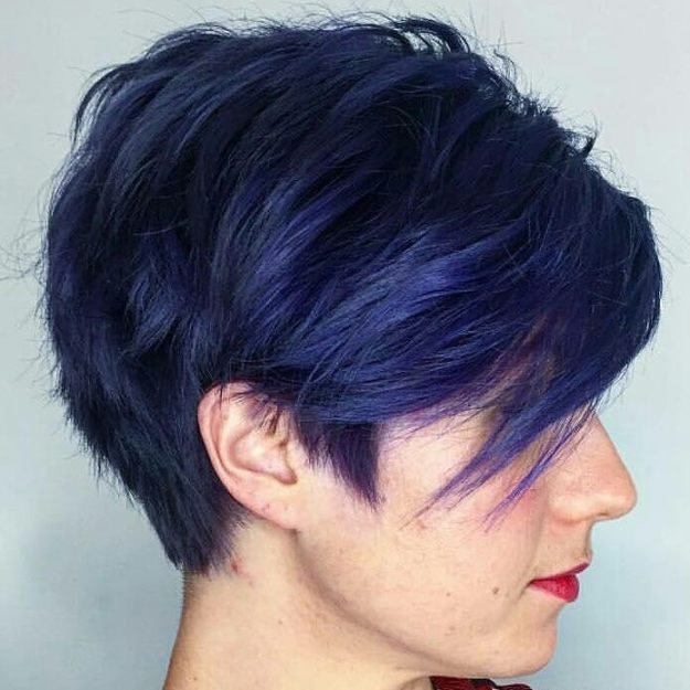 Razored Pixie With Pointed Sideburns