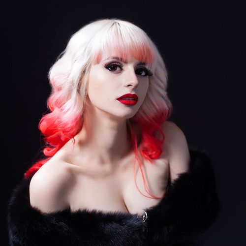 23 Thrilling Ideas for Red Ombre Hair red dip dye for blonde hair