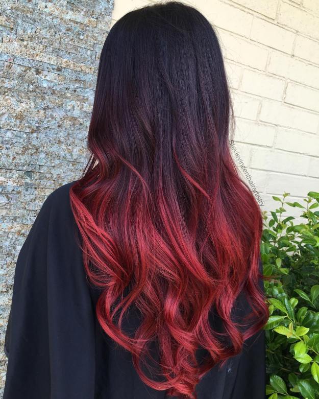 Red Ombre For Black Hair