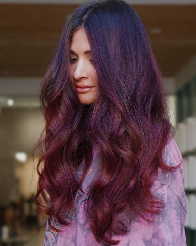 Red Purple Hair Color