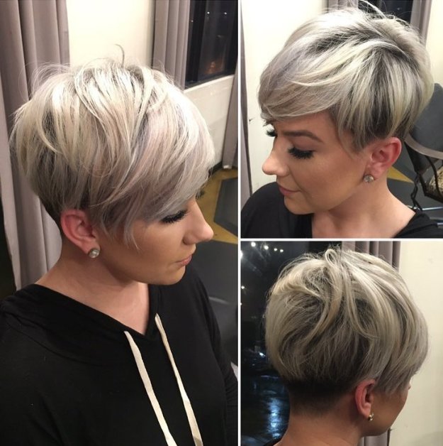 Sassy Undercut Pixie with Bangs