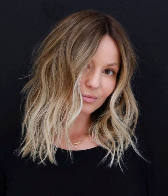 Shaggy Beach Blonde Lob
