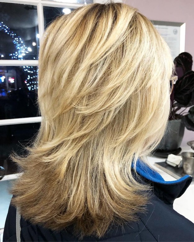 Shaggy Haircut With Flipped Up Layers