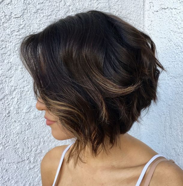 Shaggy Inverted Bob With Layers
