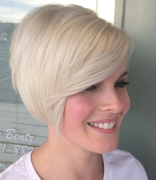 short blonde bob hairstyle