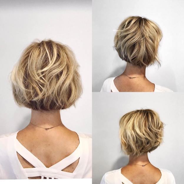 Short Bob with Wavy Layers