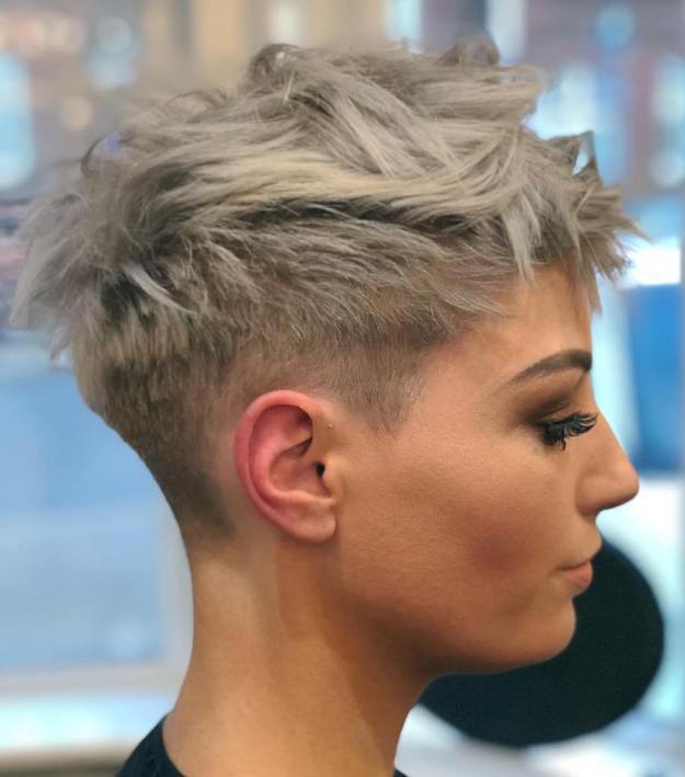 Short Choppy Blonde Pixie