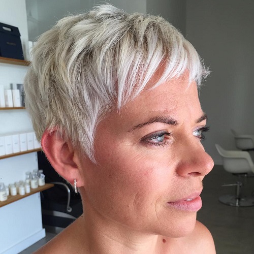 Short Choppy Blonde Pixie