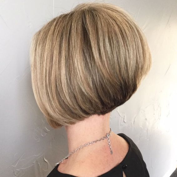 Short Stacked Bob For Thick Hair