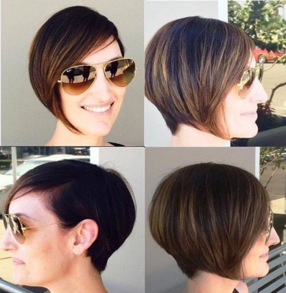 short stacked bob for thin hair